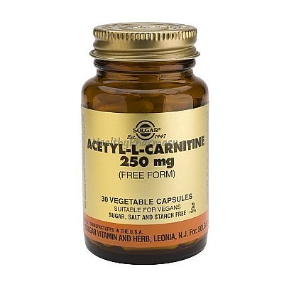 SOLGAR ACETYL L CARNITINE 250MG 30VCAP