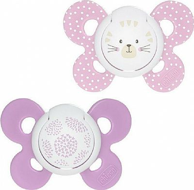 Chicco Physio Comfort Σιλικόνης 6-16m Μωβ/Ροζ 2τμχ