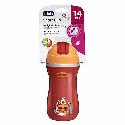 Chicco Sport Cup 14m+ Red 266ml  Chicco Sport Cup 14m+ Red 266ml
