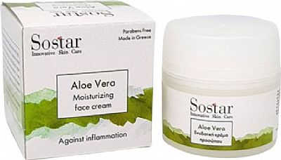 Sostar Ενυδατική κρέμα Προσώπου με Αλόη 50ml