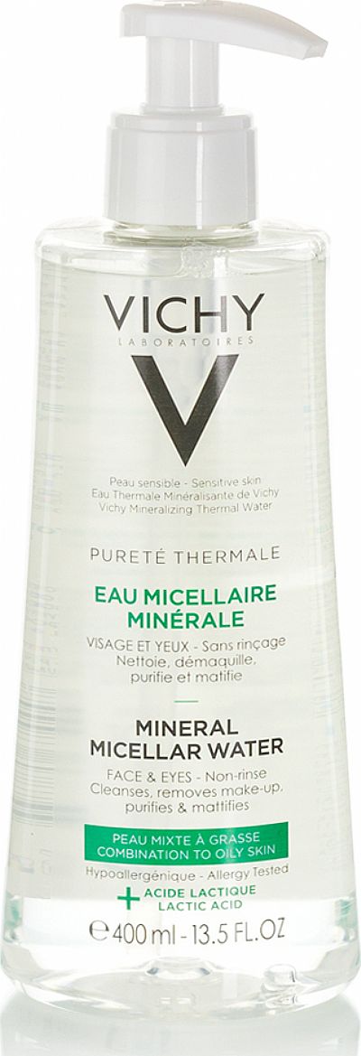 Vichy Purete Thermale Mineral Micellar Water Combination to Oily Skin 400ml