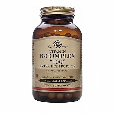 Solgar B-Complex 100, 100 Vegetable Capsules