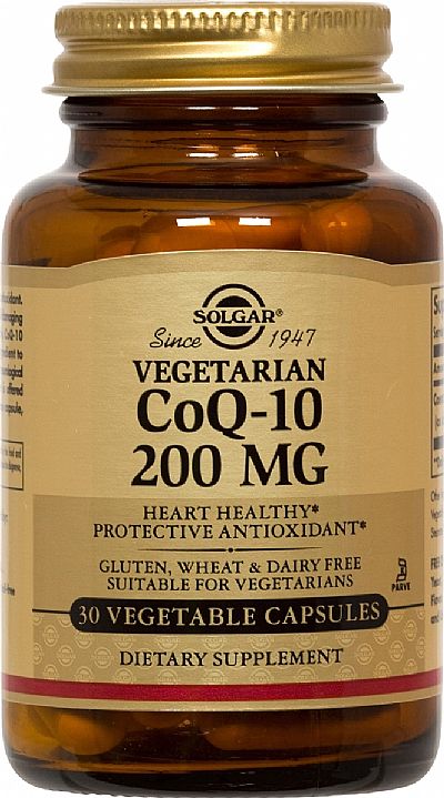 Solgar Vegetarian CoQ-10 200mg 30 φυτικές κάψουλες