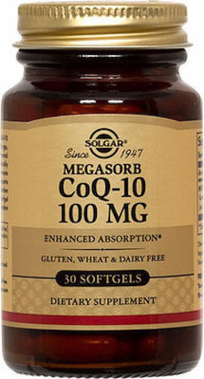Solgar Vegeterian CoQ-10 100mg 30 μαλακές κάψουλες