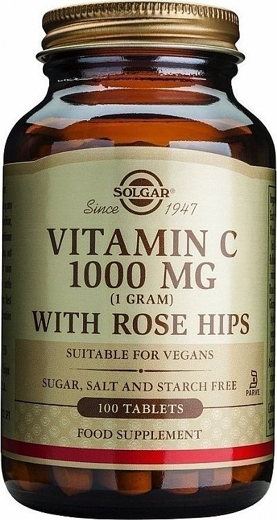 Solgar Vitamin C 1000mg with Rose Hips 100 ταμπλέτες