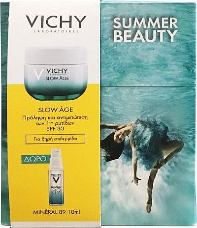 Vichy Promo Slow Age SPF30 για Ξηρή Επιδερμίδα, 50ml & ΔΩΡΟ Mineral 89 Ενυδατικό Booster Προσώπου 10ml