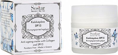 Sostar Κολλαγόνο Αντιγηραντική Κρέμα Προσώπου SPF15 50ml