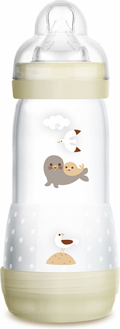 Μπιμπερό 320ml 4m+ Easy Start Anti-Colic ασπρο φωκιες MAM 356S
