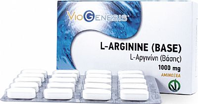 VIOGENESIS L-Arginine (Base) 1000mg 60 Δισκία