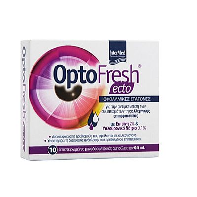Intermed OptoFresh Ecto Οφθαλμικές Σταγόνες με Υαλουρονικό Οξύ 10x0.5ml