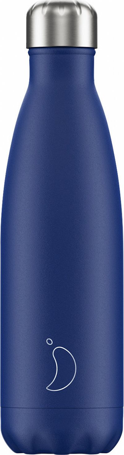 Chilly's ανοξείδωτο ισοθερμικό μπουκάλι All Matte Blue 500ml