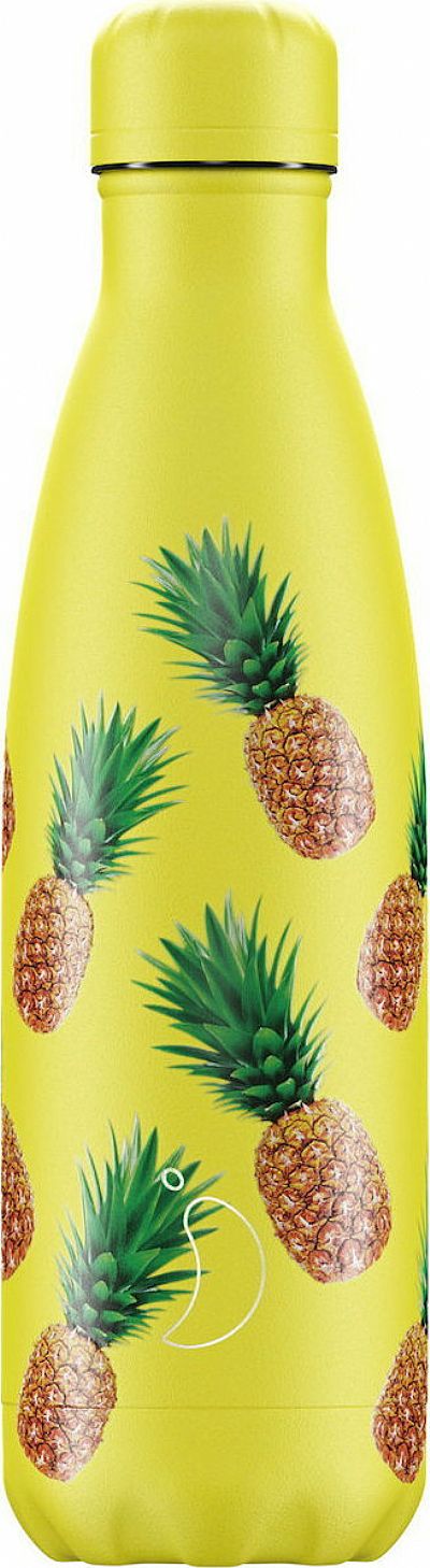 Μπουκάλι Θερμός 500ml Chilly's Bottle Pineapple 500ml Ανοξείδωτο