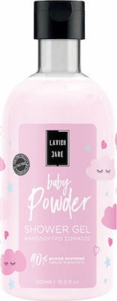 Lavish Care Baby Powder Shower Gel Αφρόλουτρο 500ml (Παιδική Πούδρα)