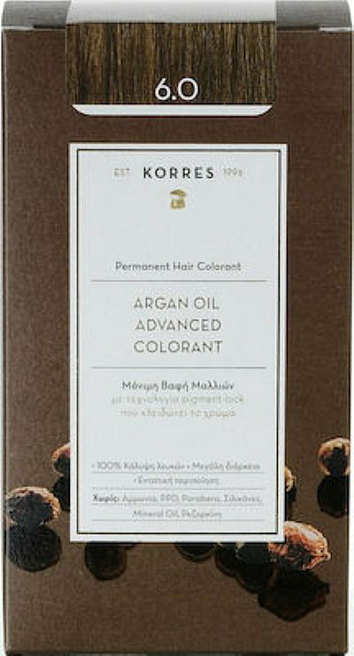 Korres Argan Oil Advanced Colorant 6.0 Ξανθό Σκούρο Φυσικό
