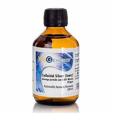 Viogenesis Colloidal Silver Ionic Liquid 25ppm 200ml