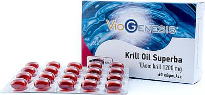 Viogenesis Krill Oil Superba 1200mg 60 κάψουλες
