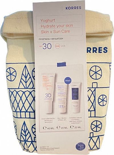 Korres Yoghurt Γιαούρτι Αντηλιακή Κρέμα-Gel Προσώπου SPF30 40 ml + 2 Δώρα