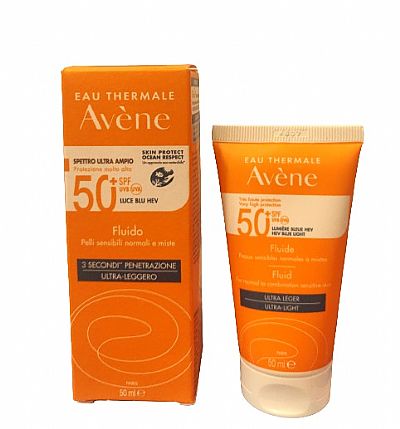 Avene Fluid Ultra Light Αντηλιακή Κρέμα Προσώπου SPF50 50ml