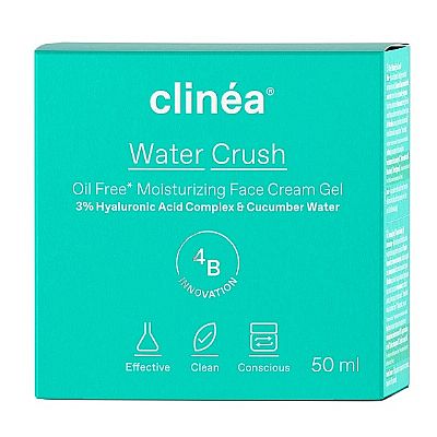 Clinea Water Crush Light 48ωρο Ενυδατικό Gel Προσώπου Ημέρας για Κανονικές Επιδερμίδες με Υαλουρονικό Οξύ 50ml