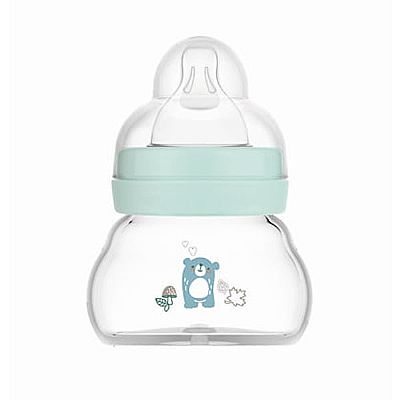 Mam Γυάλινο Μπιμπερό Feel Good Forest με Θηλή Σιλικόνης 90ml για 0+ μηνών 