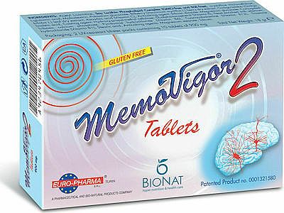 Bionat Memovigor 2 900mg Συμπλήρωμα για την Μνήμη 20 ταμπλέτες