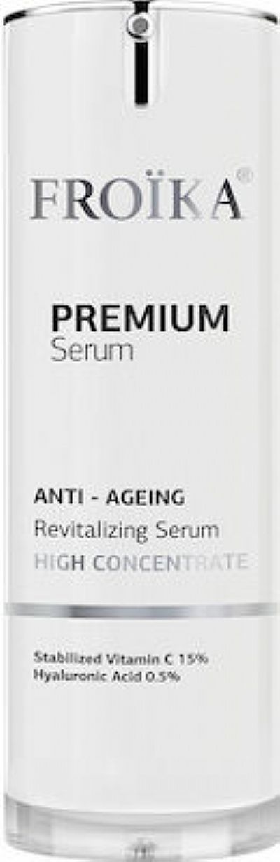 Froika Premium Ενυδατικό & Αντιγηραντικό Serum Προσώπου με Βιταμίνη C & Πεπτίδια για Αποτοξίνωση & Λάμψη 30ml