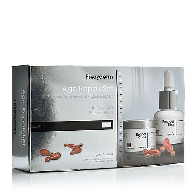 Frezyderm Age Repair Set, Σύστημα Αντιγήρανσης με Κάψουλες 25caps & Ελιξήριο 15ml