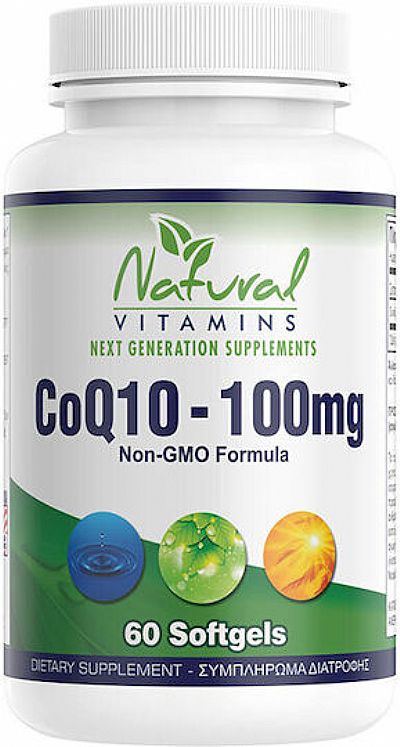 Natural Vitamins CoQ10 100mg 60 μαλακές κάψουλες