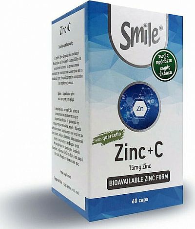 Smile Zinc 15mg & Vitamin C 500mg 60caps