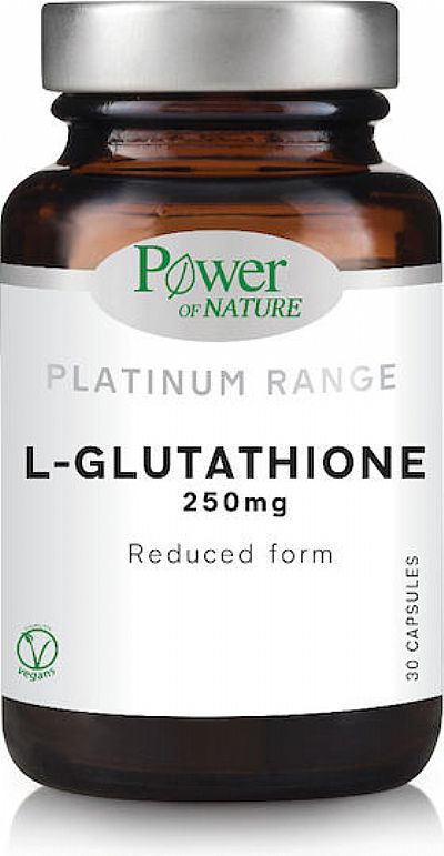 Power Of Nature Platinum Range L-Glutathione 250mg 30 Κάψουλες
