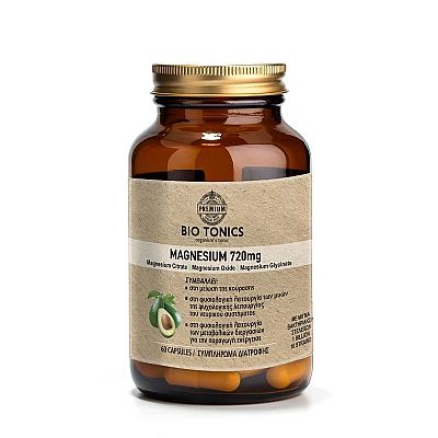Bio Tonics Magnesium Muscle Cramb 720mg 60 κάψουλες