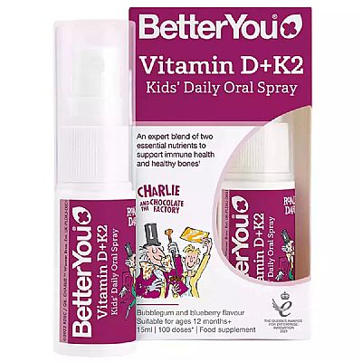 BetterYou Vitamin D+K2 Βιταμίνες D3 + K2 Oral Spray 15ml