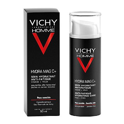 VICHY HOMME Hydra Mag C+ Ενυδατική Κρέμα Πρόσωπο - Μάτια 50ml